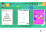 design cute preschool worksheets and activity sheets